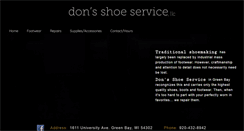 Desktop Screenshot of donsshoeservice.com